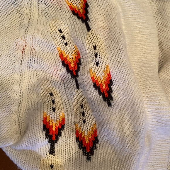 Wild fox Tunic Sweater Navajo Print XS - Picture 3 of 6